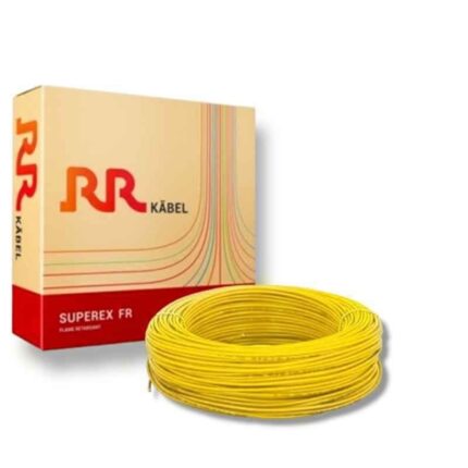 RR Kabel Superex-FR 4 Sq mm Yellow PVC Insulated Cable