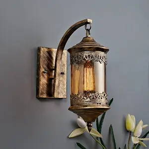 fancy wall lights for living room on wood