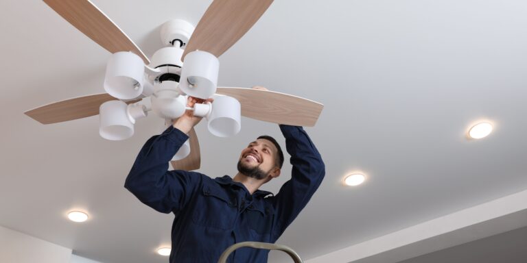 Modern Ceiling Fan with Light